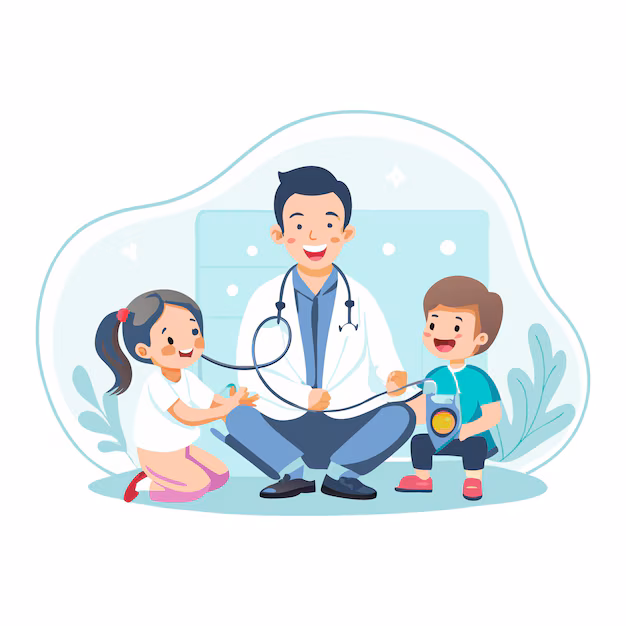Best child doctor in Ajmer - Dr. Mayur Kumar Goyal treating children